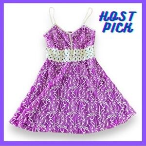 NWT Solaris Style Lace Overlay Fit & Flare Mini Dress-Size Large